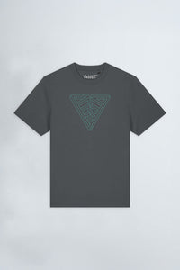 Gray t-shirt with 'Velvet' logo on a light background