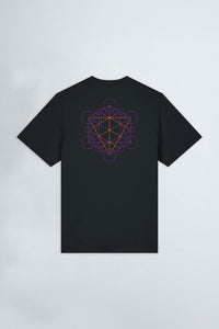 Black t-shirt with 'Velvet' logo on a light background