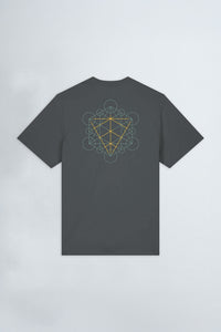 Gray t-shirt with 'Velvet' logo on a light background